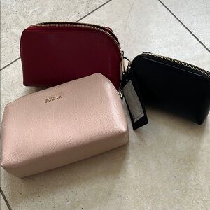 Furla Red and Black Cosmetic Bags and Cases